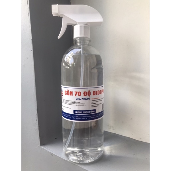 Cồn 70 Độ Bidopha Chai 1000ml Có Vòi Xịt Sát Khuẩn | BigBuy360 - bigbuy360.vn