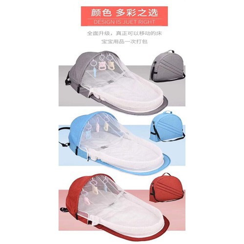 Nôi ngủ chung giường gấp gọn cho bé