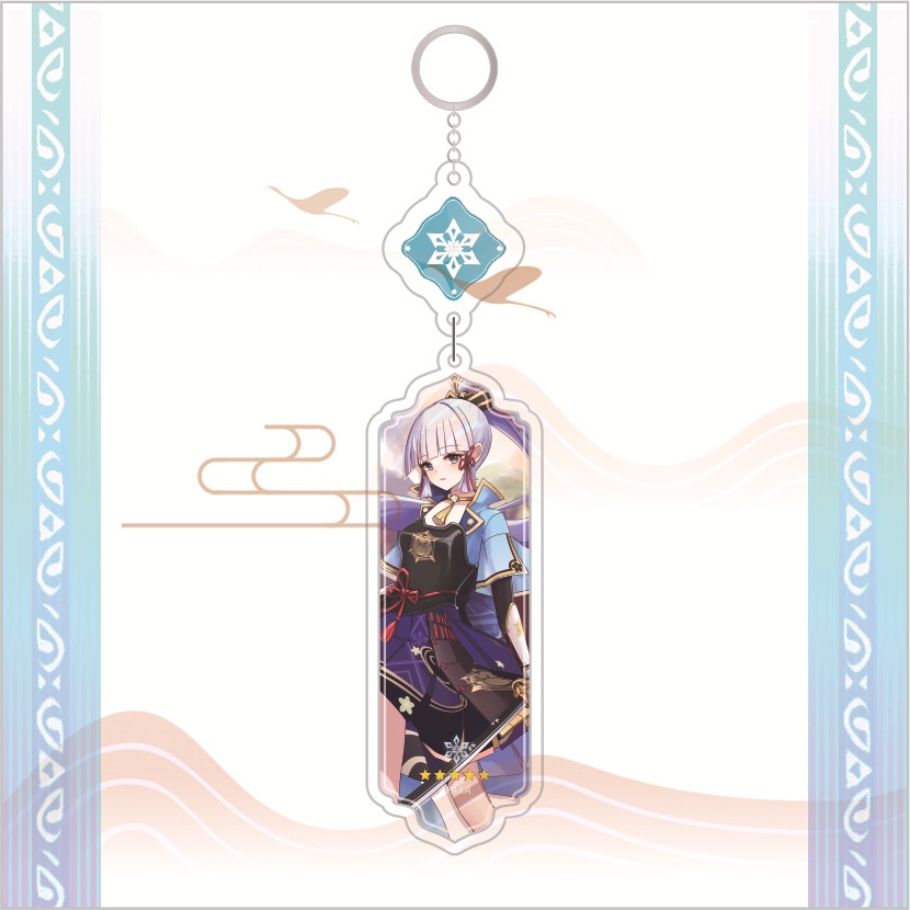 Móc Khóa Dài Hình Búp Bê Shinobu Yae Miko Ayaka Yoimiya Bằng Acrylic