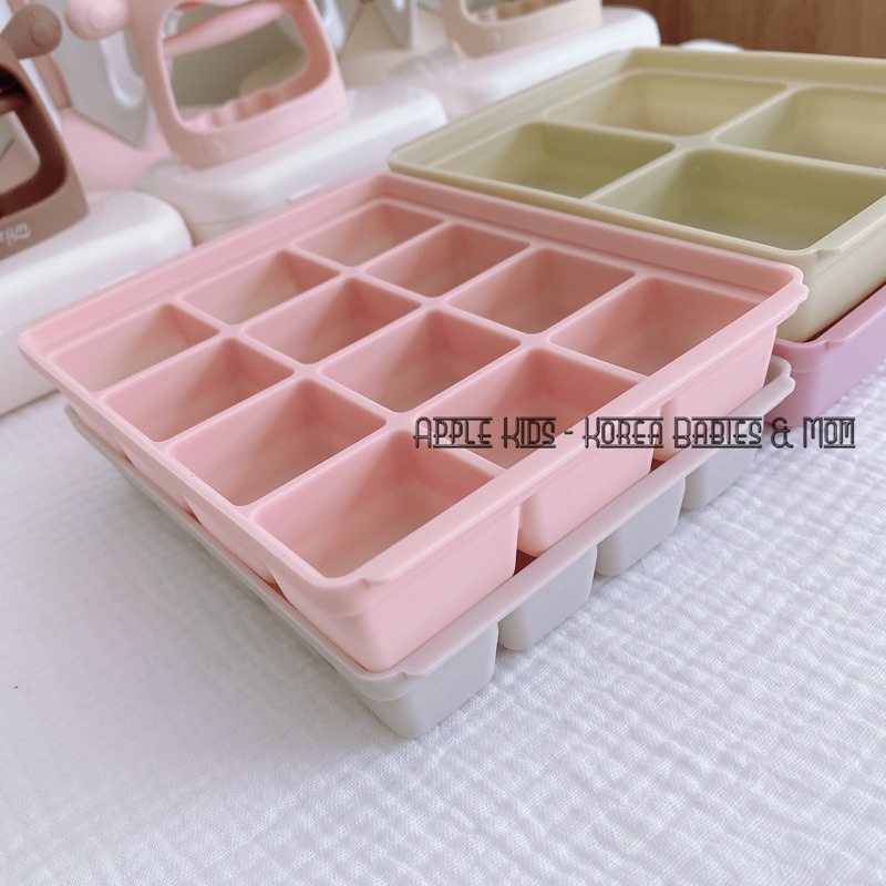 Khay trữ đông silicone có lắp đậy TGM Nature Hàn Quốc, Made in Korea