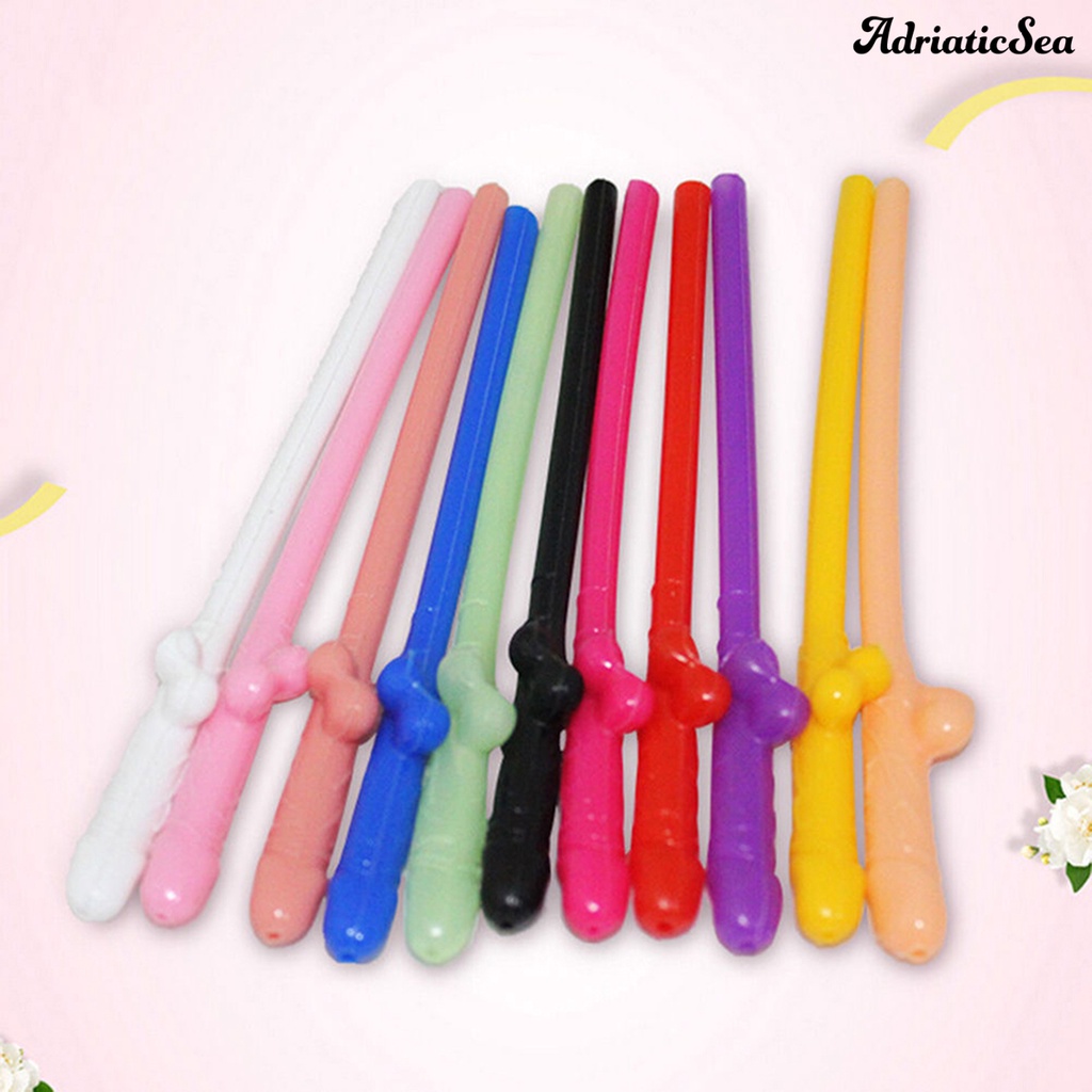 Bộ 10 ống hút nhựa tạo hình độc đáo