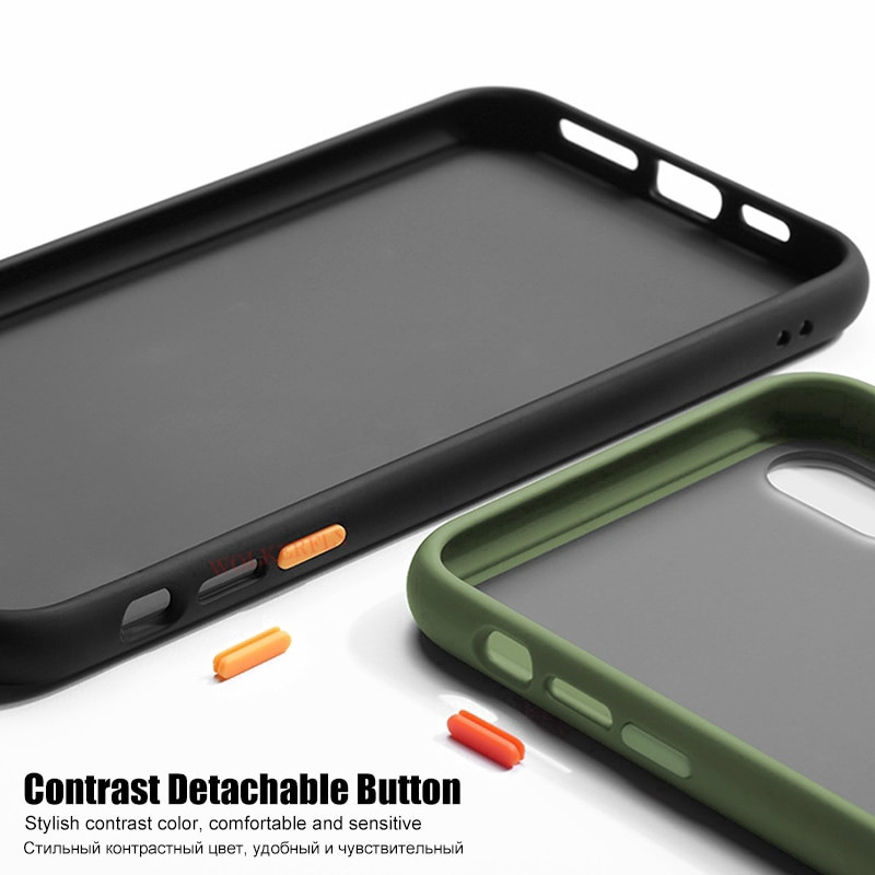 Ốp lưng PC cứng màu tương phản bảo vệ điện thoại Realme 8 Pro Realme 7i 6i Realme 6 Pro Realme 5i/ 5 Pro Realme C17 C12 C15 C25 C11 C3 XT | BigBuy360 - bigbuy360.vn