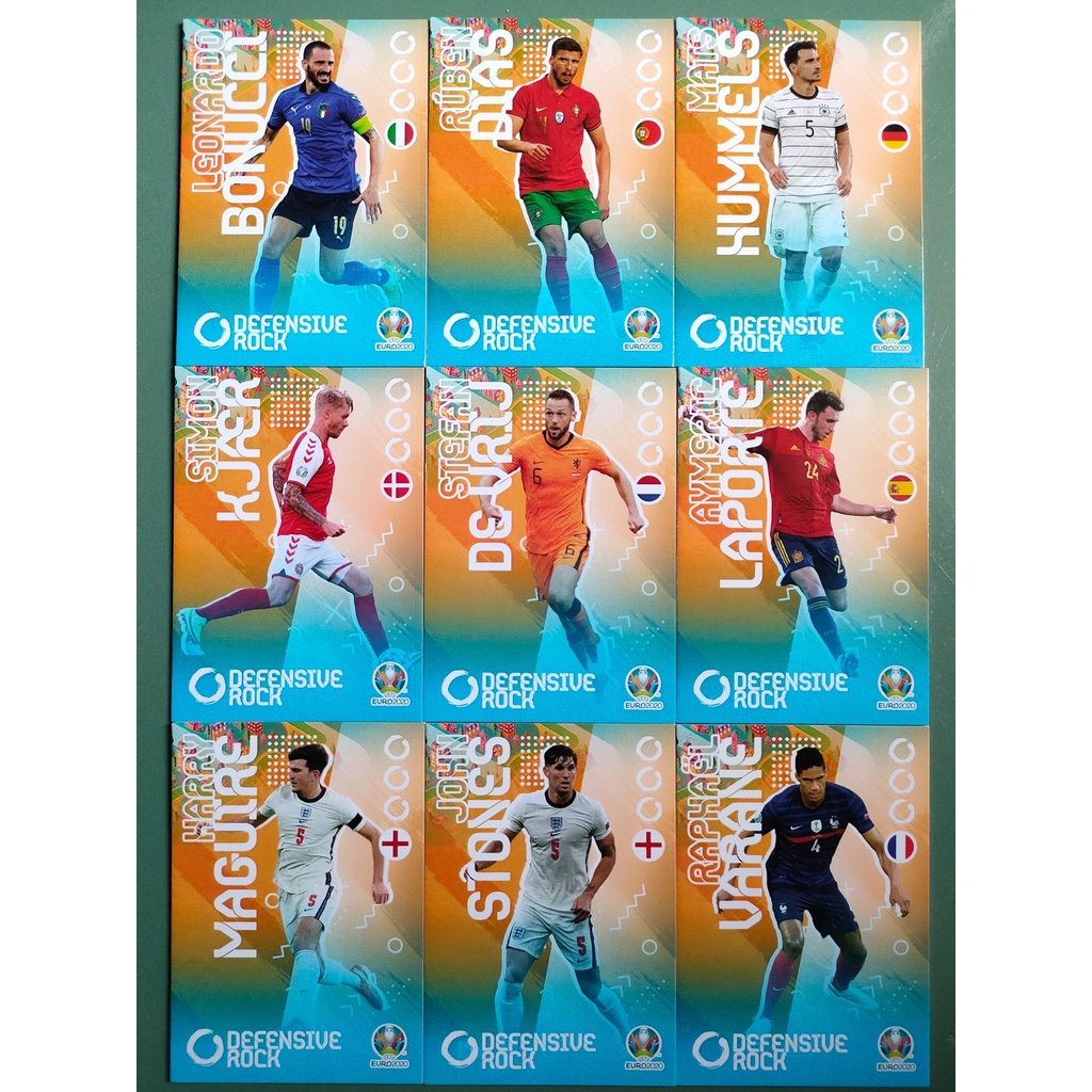 Thẻ SKY EURO 20 DEFENSIVE ROCK | Harry Maguire Varane Bonucci Laporte Kjaer Hummels De Vrij Ruben Dias John Stones