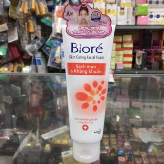 Sữa Rửa Mặt Biore Sạch Mụn Và Kháng Khuẩn 100g