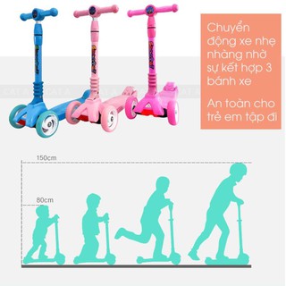 Xe trượt Scooter 3 bánh JC750