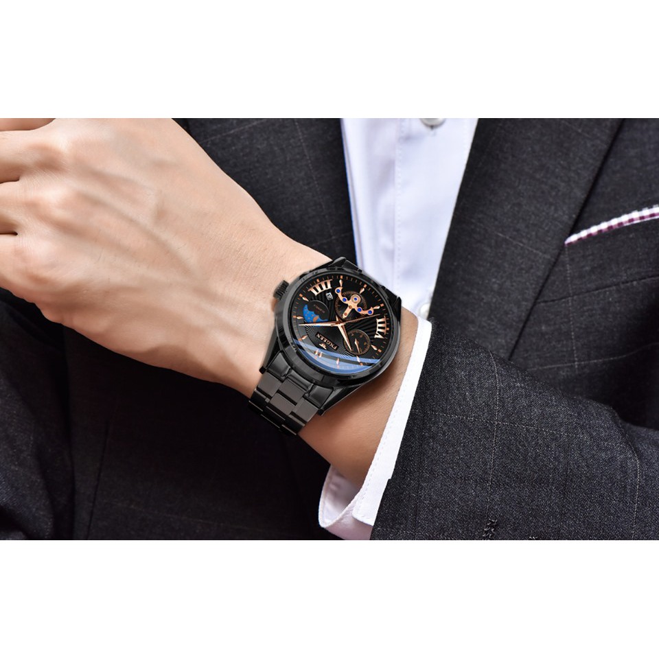 Đồng Hồ Nam FNGEEN Dây Thép Không Gỉ, Mặt Kính Tráng Sapphire Chống Xước, Chống nước, Chịu và Đập Cực Tốt | BigBuy360 - bigbuy360.vn