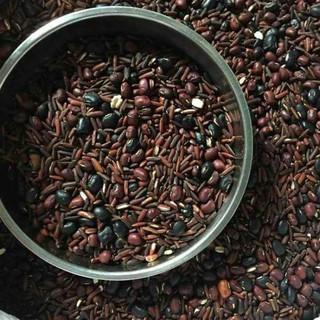 Trà Gạo lứt, Đậu Đen rang củi (gạo lứt + đậu đen).