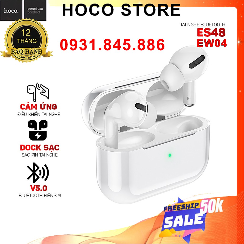⚡NowShip Mới Về⚡ Tai Nghe Âm Thanh Hay Airpods Pro Bluetooth True Wireless Hoco ES48 Phân Phối Chính Hãng Hoco