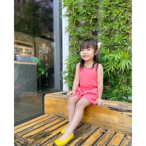 Bộ 2 Dây Cotton Xước Mềm Mại Bèo Viền Quần Dễ Thương Sofiacandy Sang Xịn Mịn Shushibaby