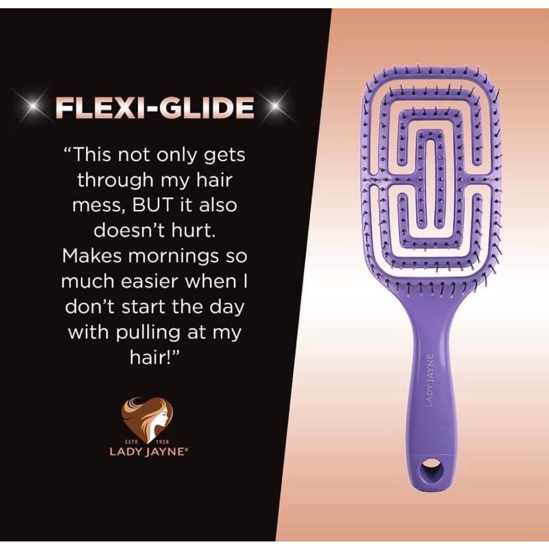 Lược gỡ rối detangling brush LADY JAYNE bản dude WET Brush (Số 1 ở Úc)