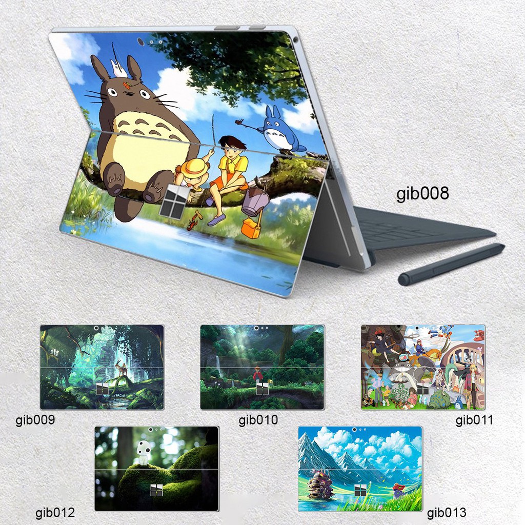 Skin dán hình Ghibli Studio cho Surface Go, Pro 2, Pro 3, Pro 4, Pro 5, Pro 6, Pro 7, Pro X