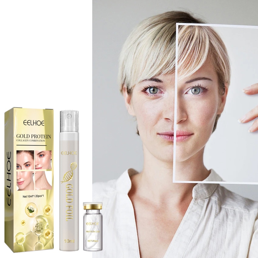 Tinh Chất Vàng Protein Collagen Dưỡng Ẩm Chống Lão Hóa Và Nếp Nhăn Cho Da Mặt