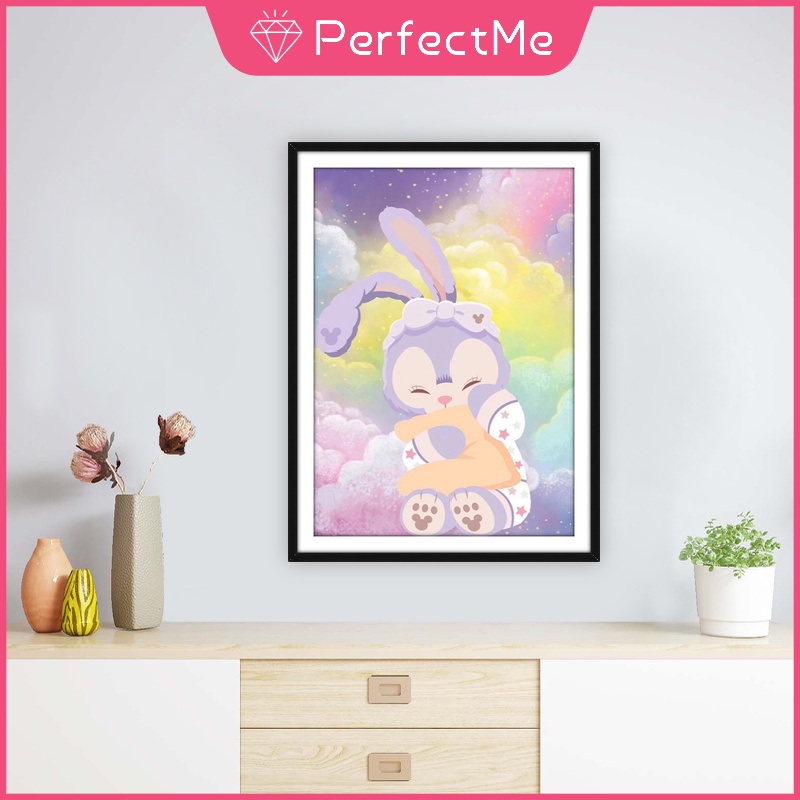 Bộ Tranh Đính Đá 5D Tự Làm 30x40cm Hình Nhân Vật Disney Lena Belle