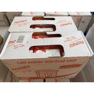 [THÙNG 6 HỘP - Date T2/2022] SỮA TƯƠI PROMESS NGUYÊN KEM 1L
