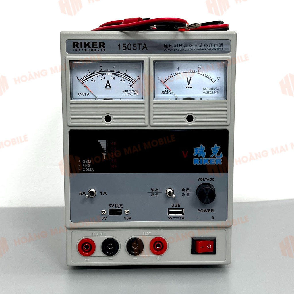 Máy cấp nguồn 1505TA đồng hồ kim 15V-5A