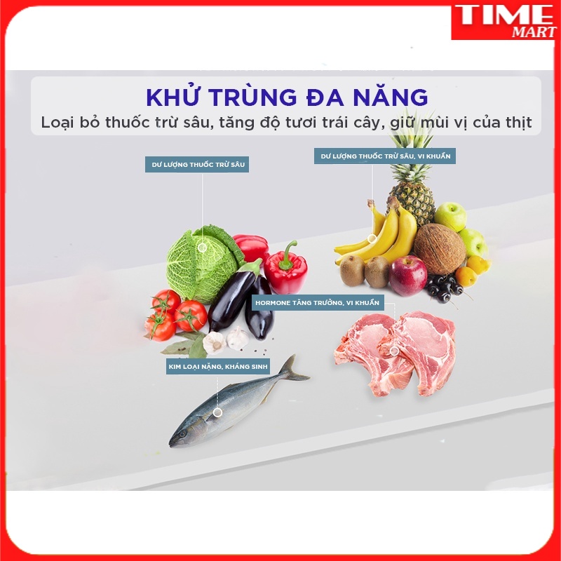Máy rửa rau quả, khử trùng thực phẩm Ozone meleden [TIME_MART siêu thị tiện ích gia đình]