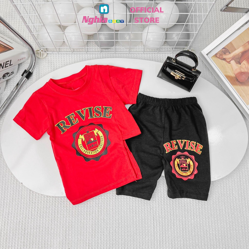 Đồ Bộ Bé Gái - NGHĨA BABY - Thun cotton co dãn 4 chiều - Bộ quần áo mặc nhà 10kg-42kg