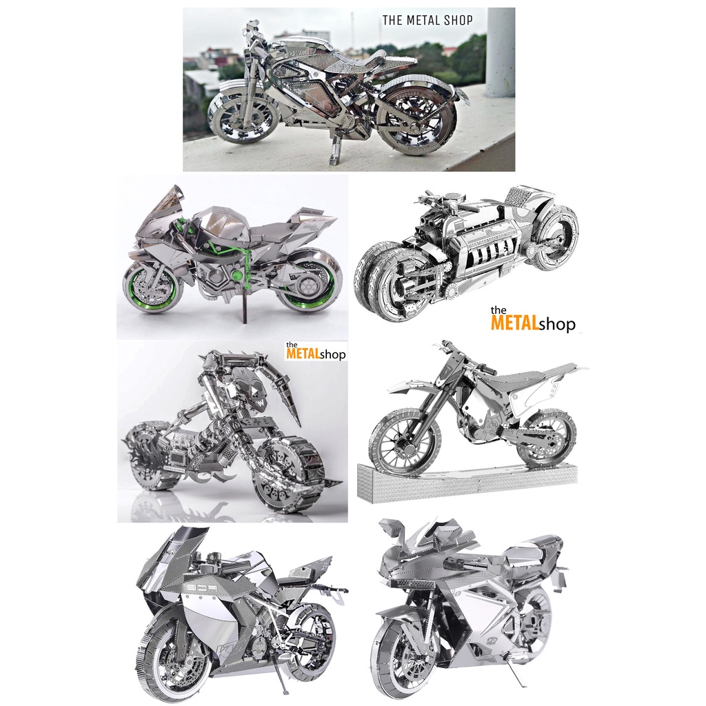 Mô Hình Lắp Ráp kim loại 3d xe máy(có sẵn)