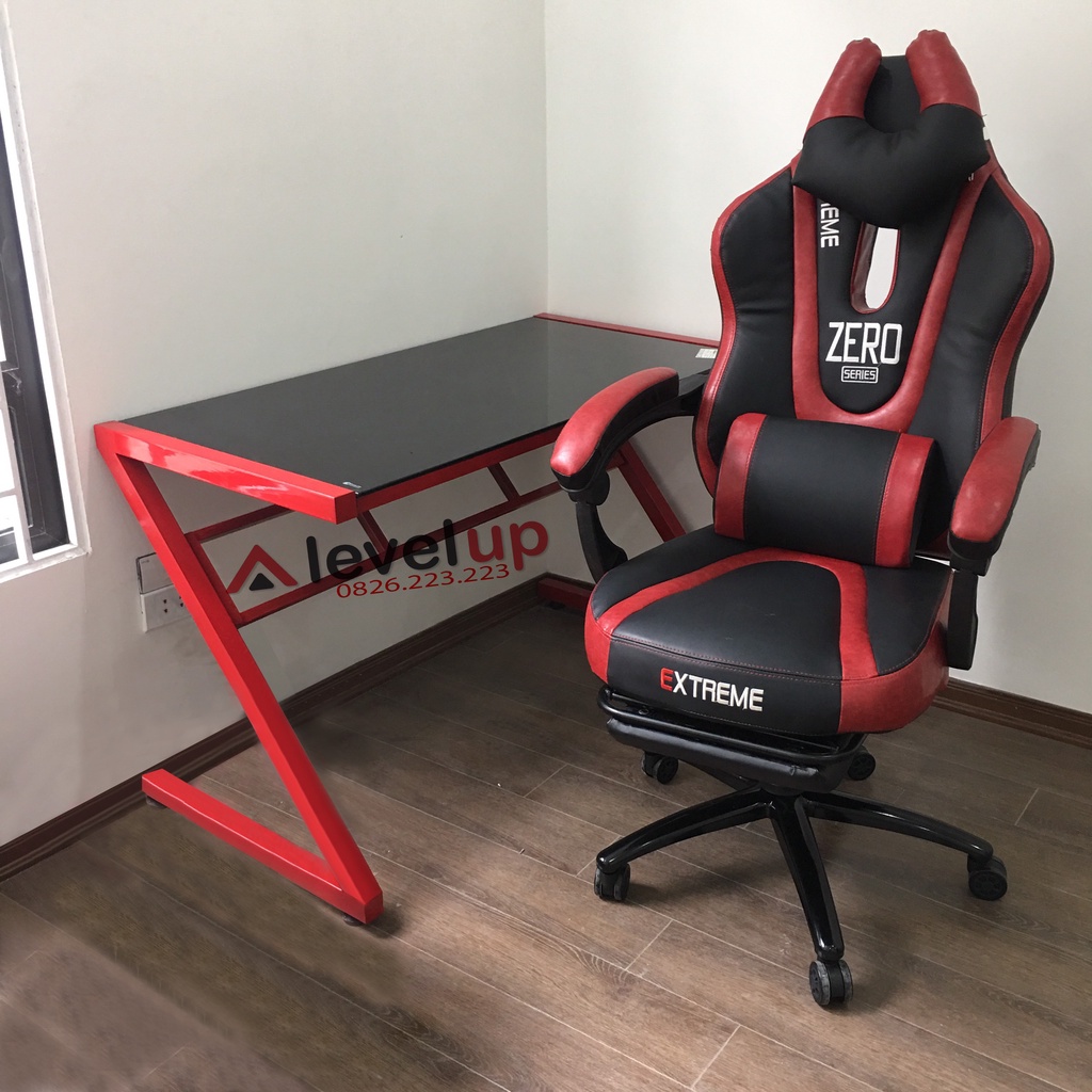 Ghế gaming, chơi game, ghế xoay văn phòng - Extreme Zero Có Kê Chân, Ngả Lưng, Nâng Hạ - Bảo Hành 12 Tháng