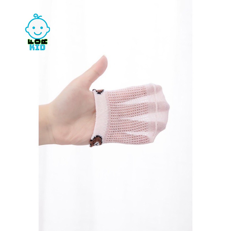 |FAMARAL2 giảm 10k cho đơn 50k|Set 5 Đôi Tất Vớ Lưới Hình Gấu Bé Trai - Bé Gái