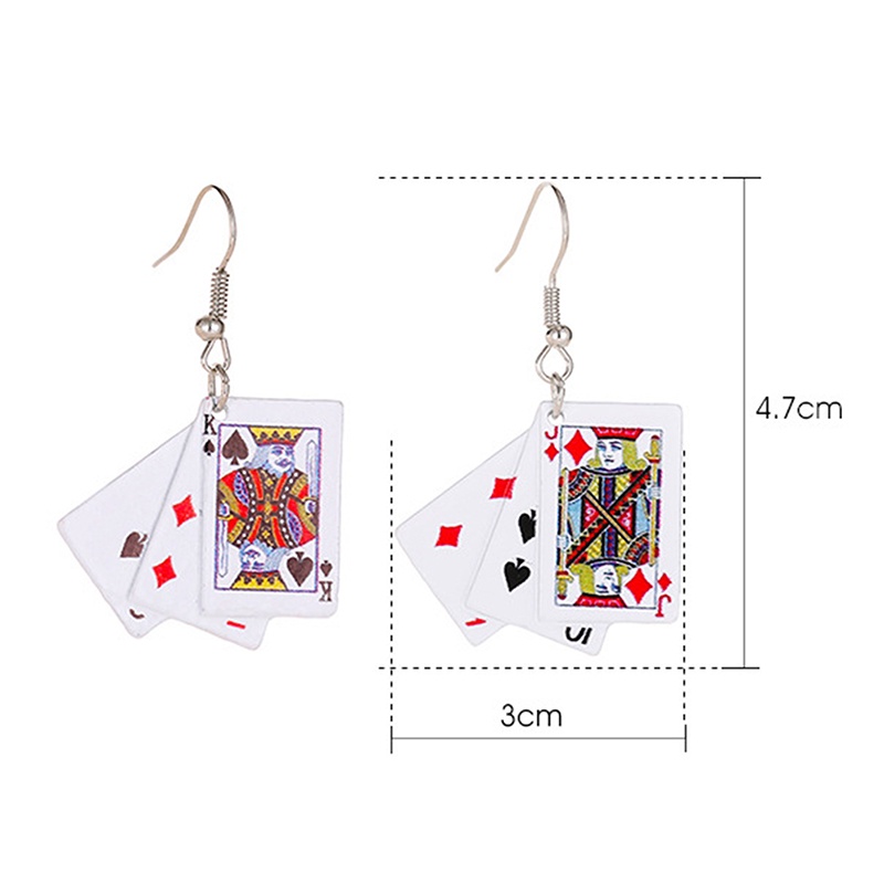 Bông Tai Nữ Hình Thẻ Bài