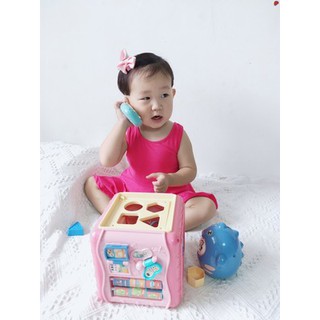 Hộp đồ chơi đa năng 6 mặt kết hợp 10 trò chơi phát nhạc