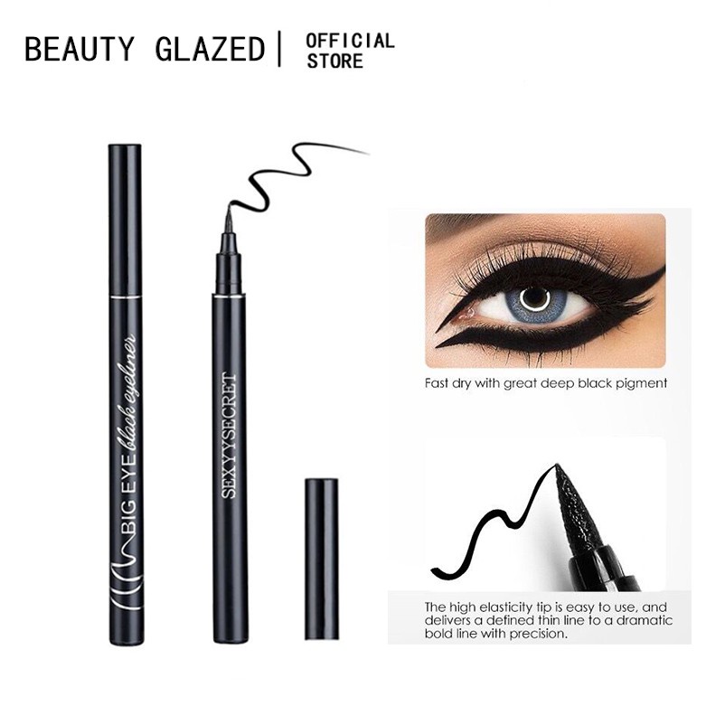 Bút Kẻ Mắt Dạng Lỏng Màu Đen Không Thấm Nước Và Chống Nhòe Tiện Dụng