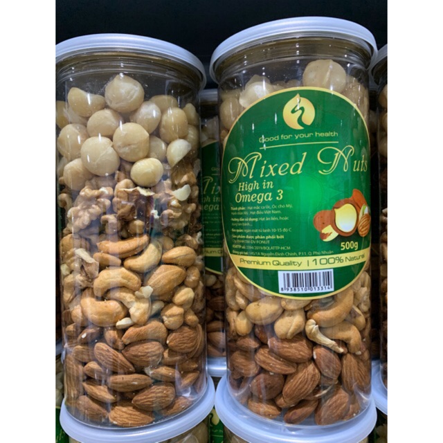 Mixed Nuts 4 loại hạt 500gr