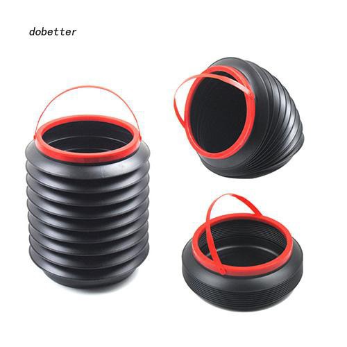 Thùng đựng rác/đồ dùng bằng nhựa ABS/PP dung tích 4L kích thước 18x18x22cm có thể thu gọn