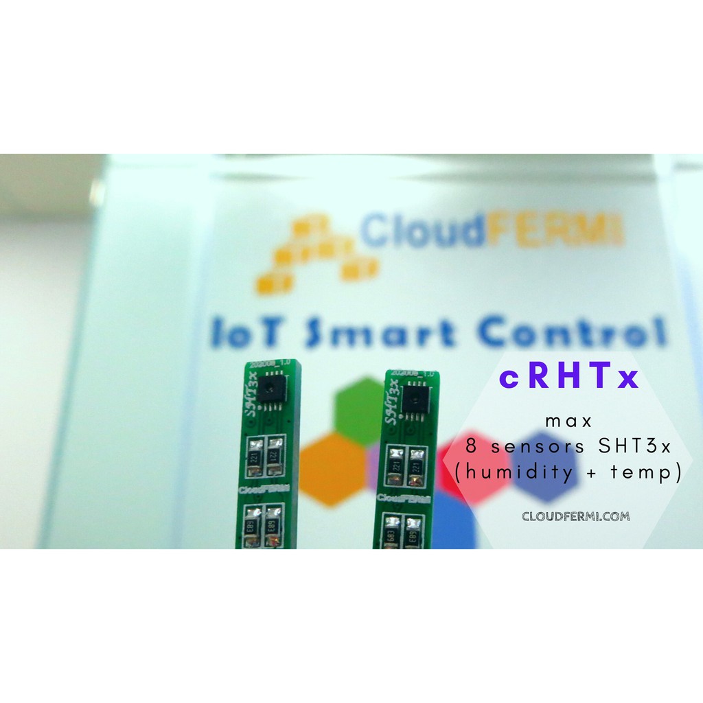 Bộ điều khiển Ẩm, Nhiệt độ, Hẹn giờ IoT nhà yến, nấm, kính, dưa lưới, vườn lan, sấy nhiệt cRHT CloudFERMI PLC