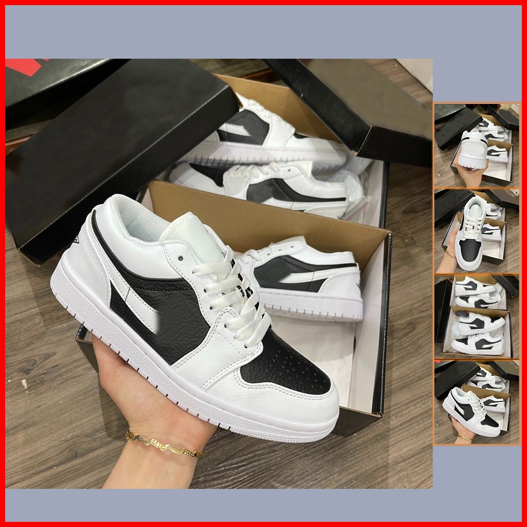 Giày Sneakers Low phối màu White black mã 224