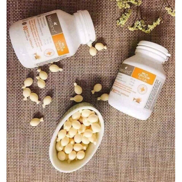 Canxi sữa Canxi Milk Bioisland bổ sung cho bé từ 7 tháng tuổi 90 viên - Úc