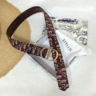 thắt lưng thời trang CD dior montaigne da thật cao cấp