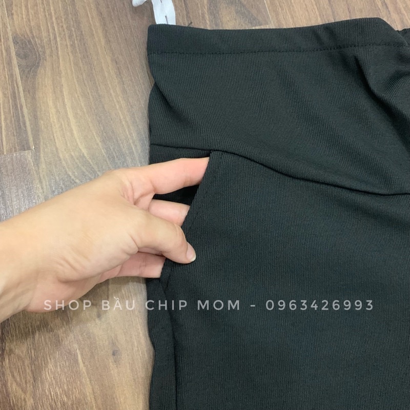 Quần đùi bầu chất tăm lạnh mát lịm form suông trẻ trung - QS06