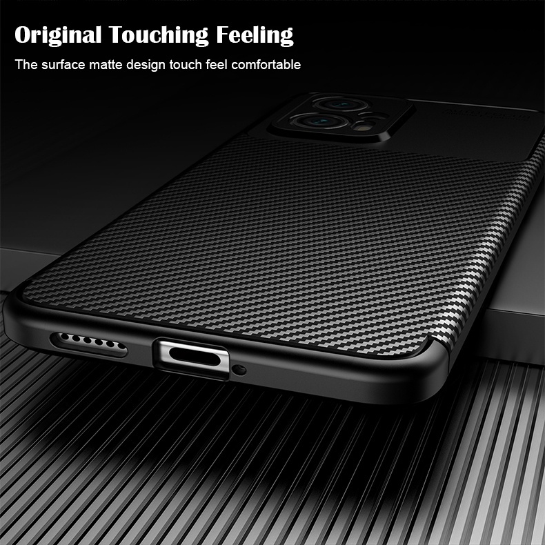 Ốp điện thoại Lenuo TPU sợi cacbon thời trang cho Xiaomi Poco X4 GT 5G/ Redmi Note 11T Pro