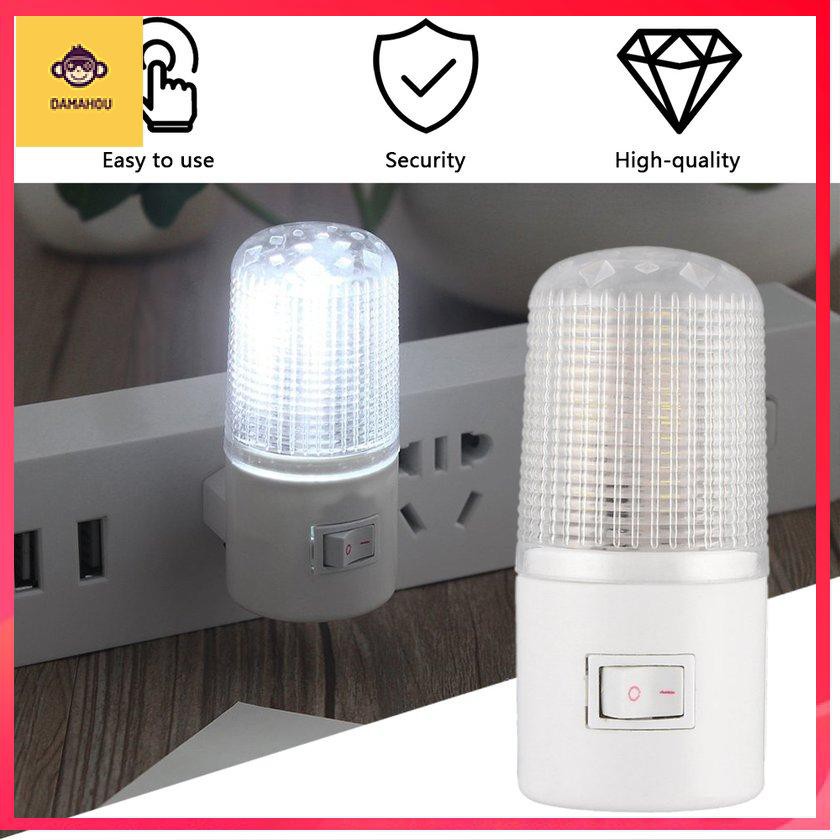 Đèn ngủ 4 LED Treo tường Phòng ngủ Đèn ngủ Hoa Kỳ Đèn cắm điện Bóng đèn 1W