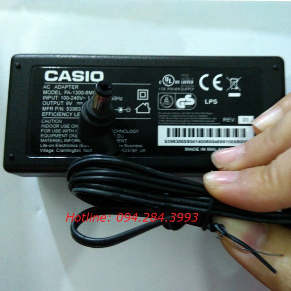 Adapter nguồn đàn Casio LK-230 LK-270 LK-30 LK-300TV