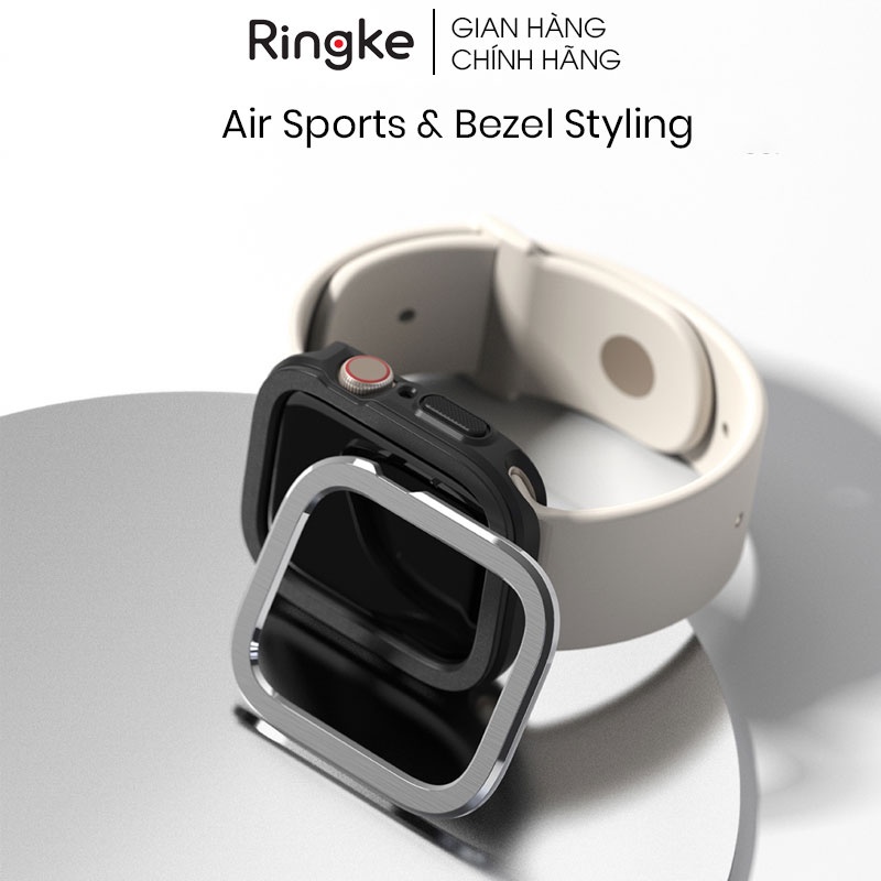 Combo Ringke Air Sports &amp; Bezel Styling App Watch 7 45mm/SE/6/5/4 44mm