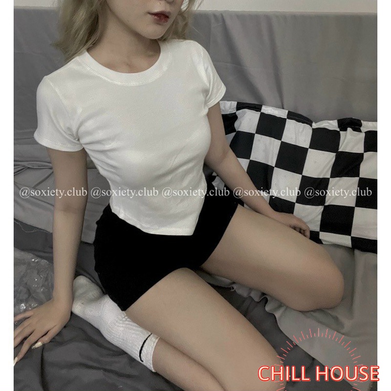 Ao croptop vạt chéo găn tăm trẻ trung, năng động B620 CHILL HOUSE