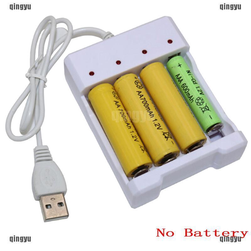 Thiết bị sạc pin nhanh có 4 ngăn cổng USB đa chức năng tiện lợi