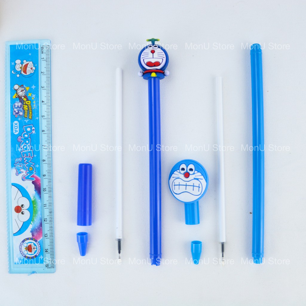 Bút bi nước mực đen hình DORAEMON DOREMON dễ thương cute (mẫu ngẫu nhiên) MON0065