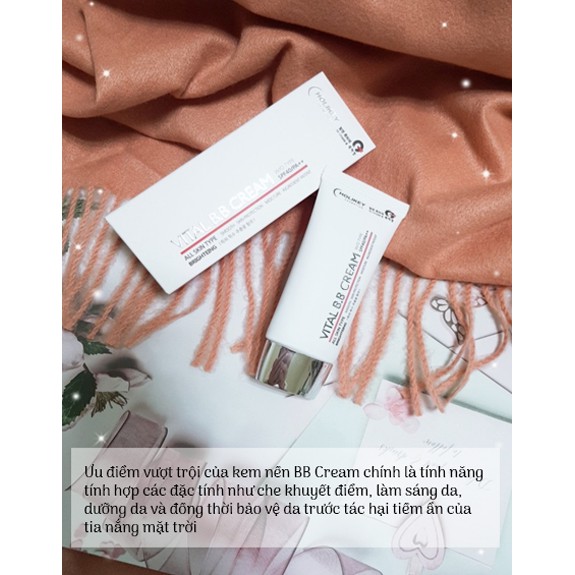 [Made In Korea] Kem nền - Kem nền trang điểm chống nắng Holikey Vital BB Cream Hàn Quốc SPF /40 PA 50ml | BigBuy360 - bigbuy360.vn