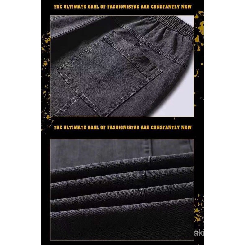 Quần jean jogger cỡ lớn S-5XL thời trang Hàn Quốc cá tính cho nam | BigBuy360 - bigbuy360.vn