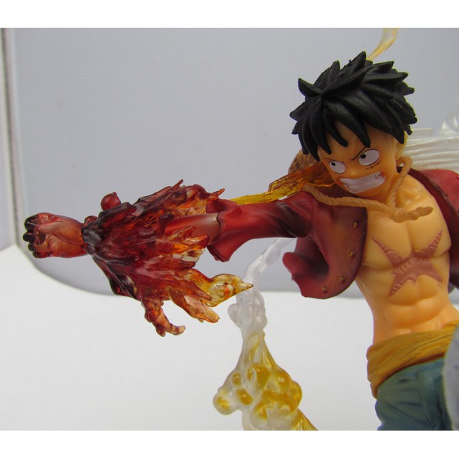 Mô hình One Piece, Mô Hình Monkey D.Luffy Gear 2 Nắm đấm Lửa cao 16cm | Z SHOP - SHOP Mô Hình Z