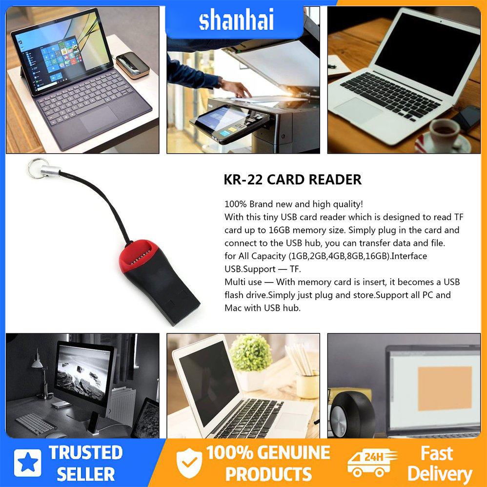 Đầu Đọc Thẻ Nhớ Usb 2.0 Mini T-Flash Tf M2 M 2gb 4gb 8gb 16gb