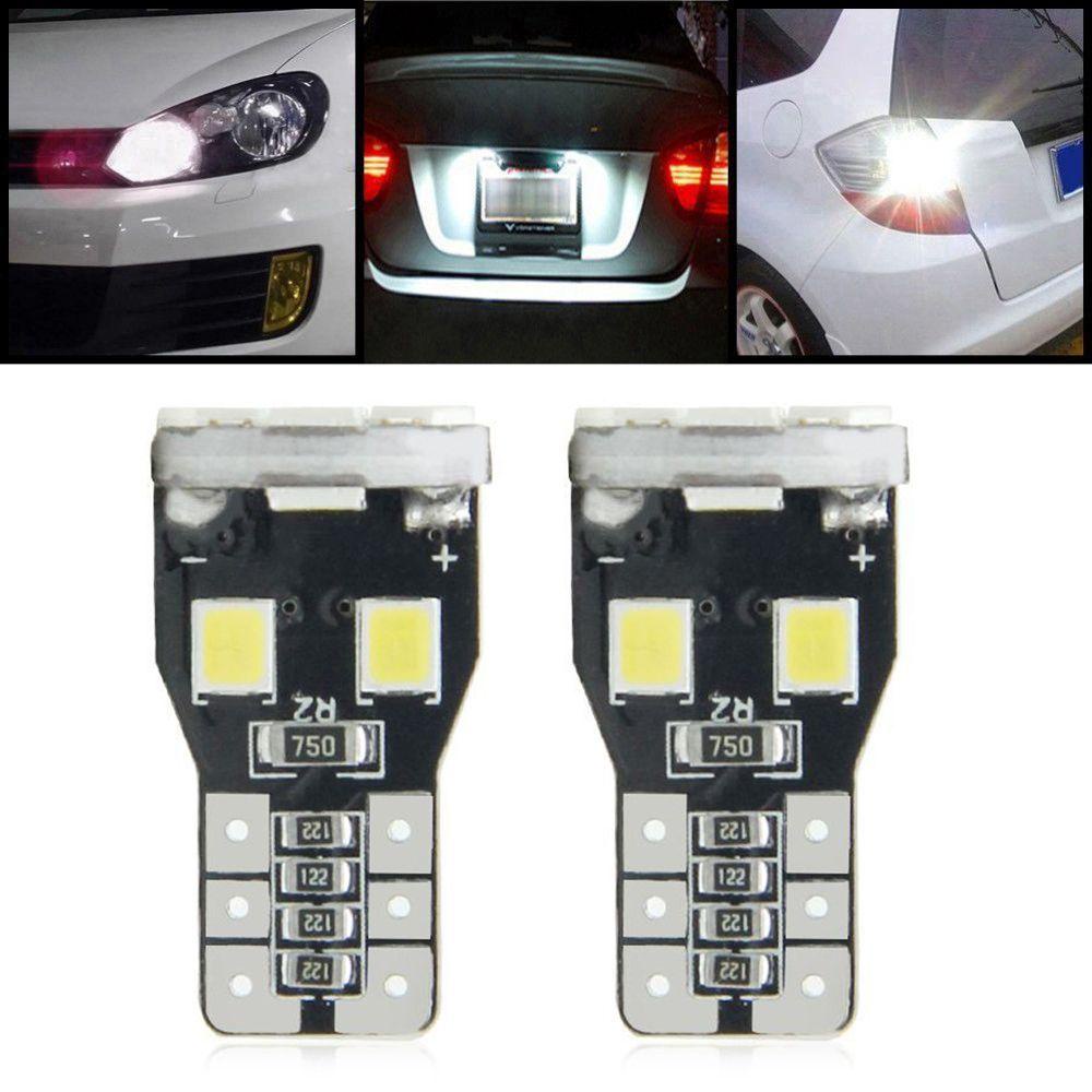 Set 2 Đèn Led COB 2835-13SMD Ánh Sáng Trắng Siêu Sáng Gắn Biển Số Xe Hơi