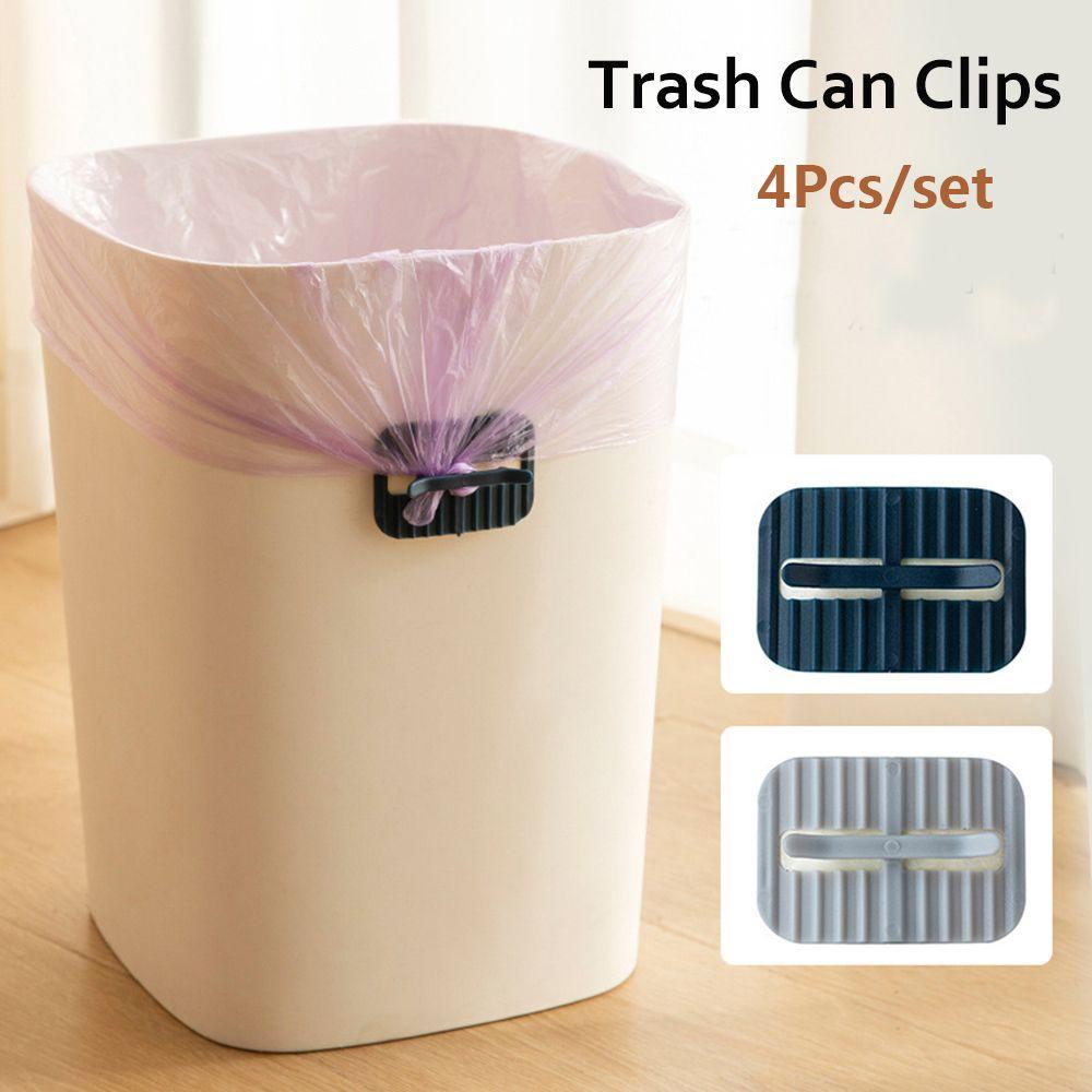 Bộ 4 Kẹp Thùng Rác Bằng Nhựa Tiện Dụng Cho Gia Đình