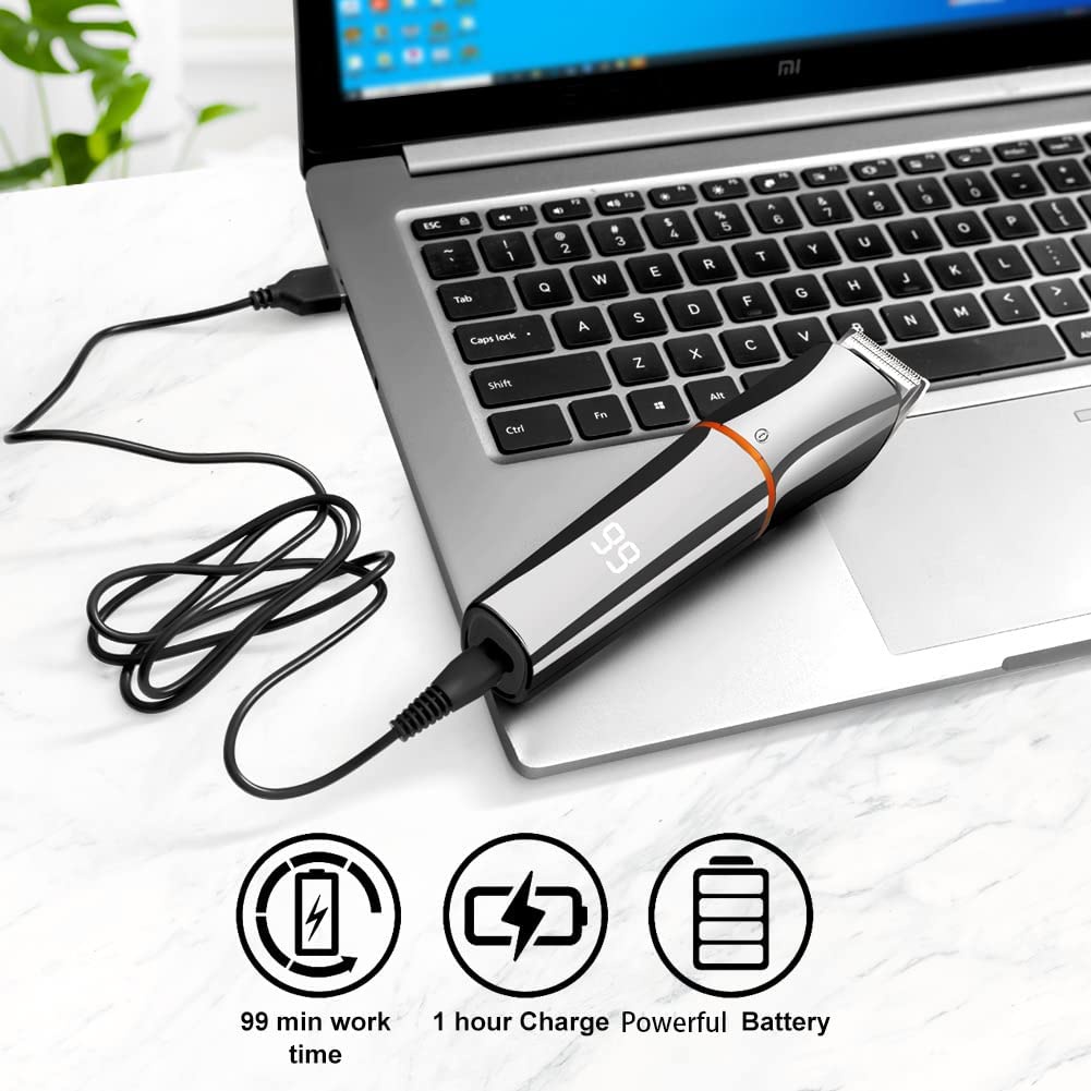 Tông đơ cắt tóc Kemei KM-5898 không dây chống nước 6 trong 1 tiện dụng cho nam