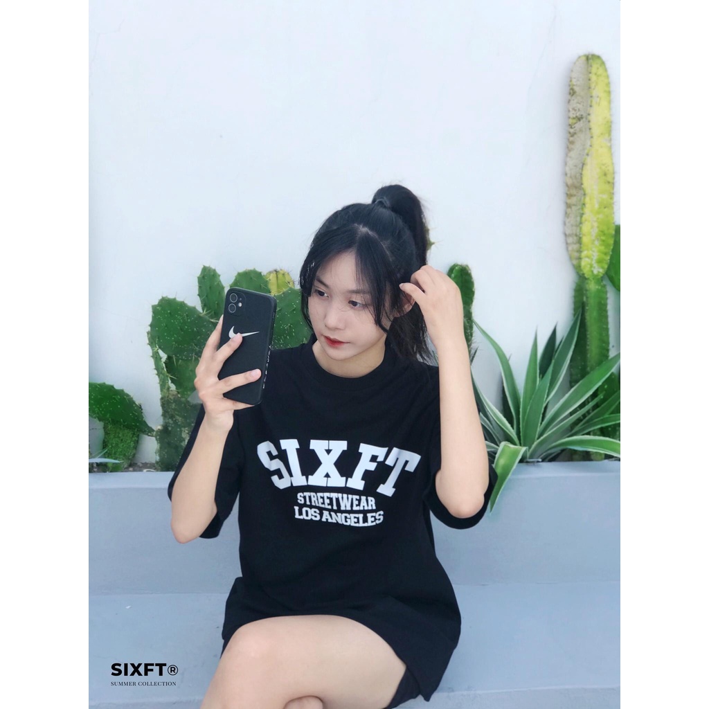 Áo thun tay lỡ SIXFT Nam Nữ form rộng cổ tròn Oversize phong cách Hàn Quốc trẻ trung cá tính