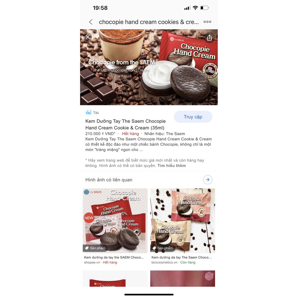 Kem dưỡng da tay the SAEM Chocopie Hand Cream - siêu cute, thơm phức mùi bánh chocopie lun | BigBuy360 - bigbuy360.vn